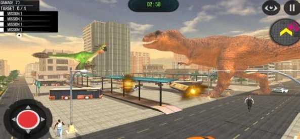Gameplay screenshot from dinosaur games simulator 2019 for Android