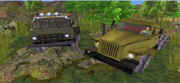 Gameplay screenshot from dirt on tires offroad for Android