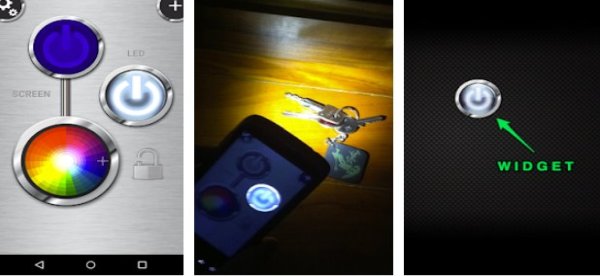 Gameplay screenshot from flashlight hd led pro for Android