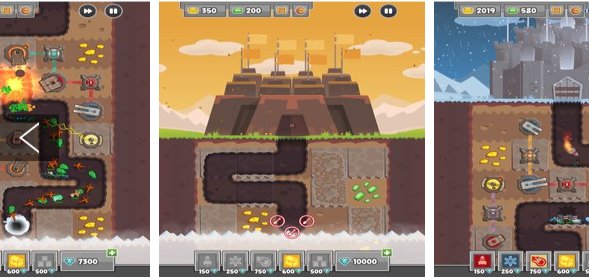 Gameplay screenshot from digfender for Android