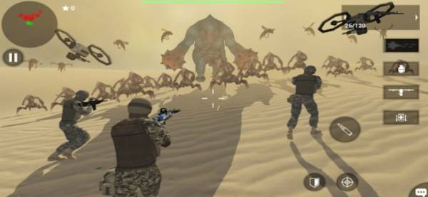 Gameplay screenshot from earth protect squad third person shooting game for Android