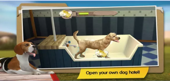Gameplay screenshot from doghotel my boarding kennel for Android
