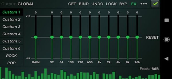 Gameplay screenshot from eqfy equalizer for Android