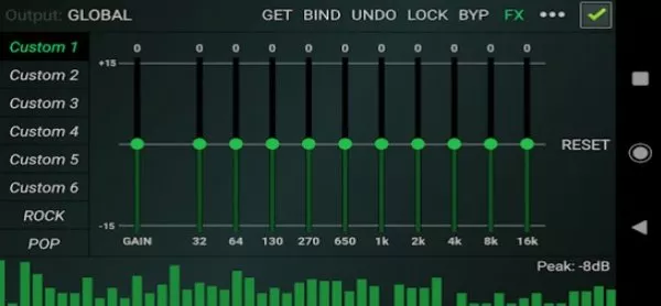 Gameplay screenshot from eqfy equalizer for Android