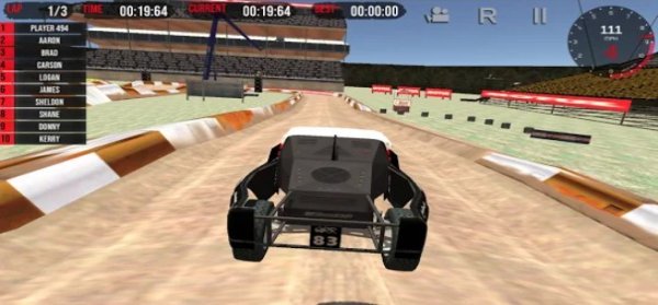Gameplay screenshot from dirt new off road dirt truck racing games for Android
