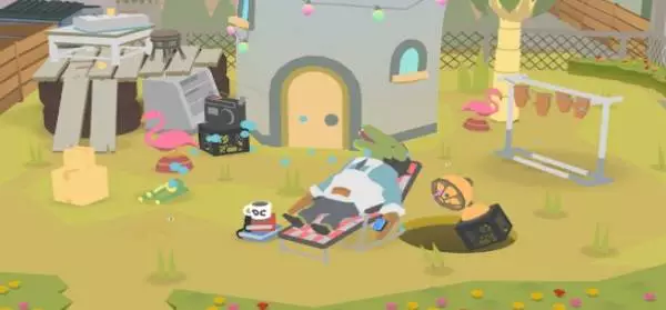 Gameplay screenshot from donut county for Android