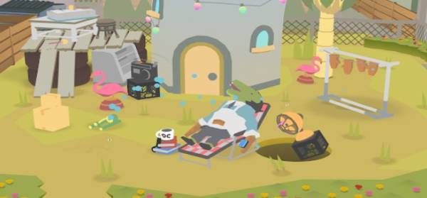 Gameplay screenshot from donut county for Android