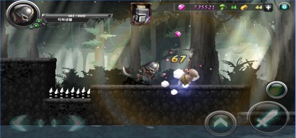 Gameplay screenshot from dark hero another world for Android