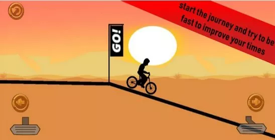 Gameplay screenshot from downhill bike for Android