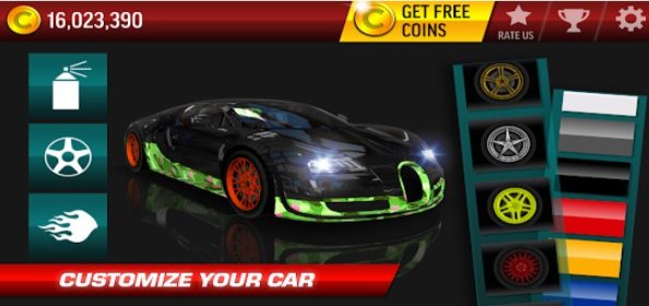 Gameplay screenshot from drift max city car racing in city for Android