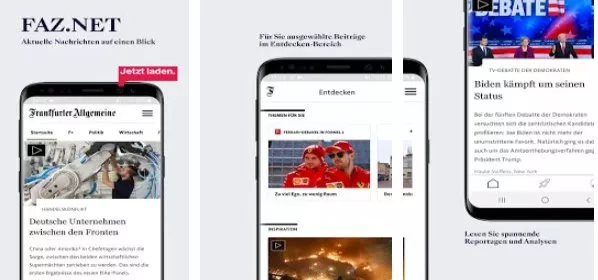 Gameplay screenshot from faznet nachrichten app for Android