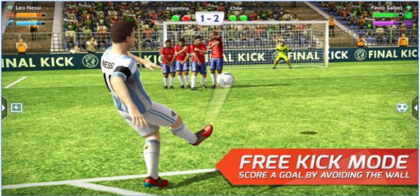 Gameplay screenshot from Final kick Online football for Android