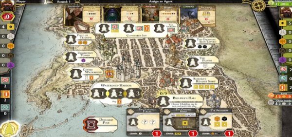 Gameplay screenshot from d and d lords of waterdeep for Android