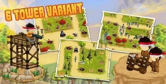 Gameplay screenshot of Diponegoro - Tower Defense MOD APK on Android