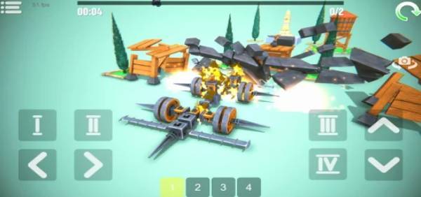 Gameplay screenshot from destruction of world physical sandbox delux for Android
