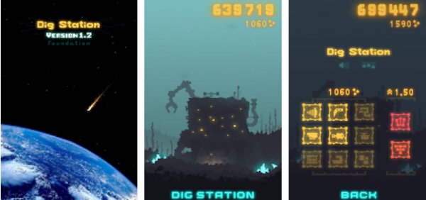Gameplay screenshot from dig station for Android