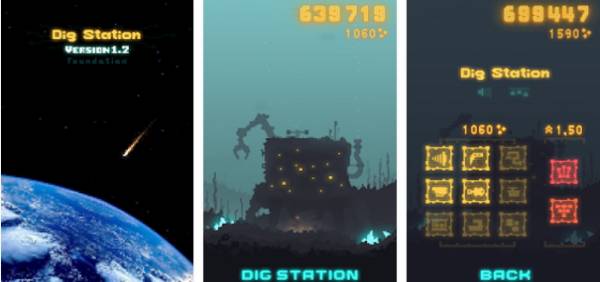 Gameplay screenshot from dig station for Android