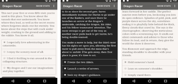 Gameplay screenshot from dragon racer for Android