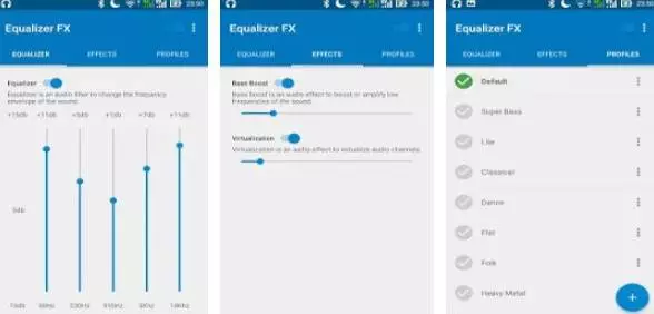 Gameplay screenshot from equalizer fx pro for Android