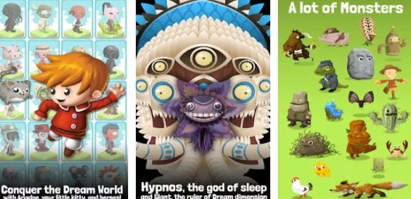 Gameplay screenshot from dream tapper tapping rpg for Android