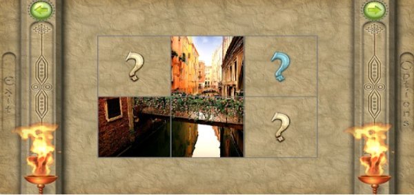 Gameplay screenshot from flippix igsaw bridges for Android