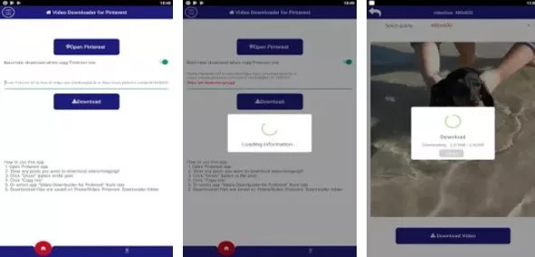 Gameplay screenshot from download video for pinterest for Android
