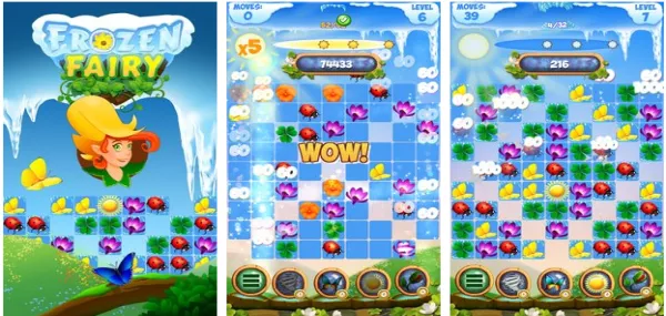 Frozen Fairy Match 3 Cascade