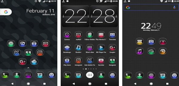 Gameplay screenshot from domka icon pack for Android