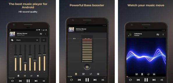 Gameplay screenshot from equalizer music player booster for Android