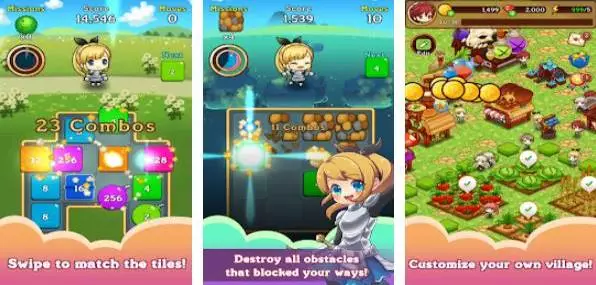 Gameplay screenshot from fantasy story 2048 for Android