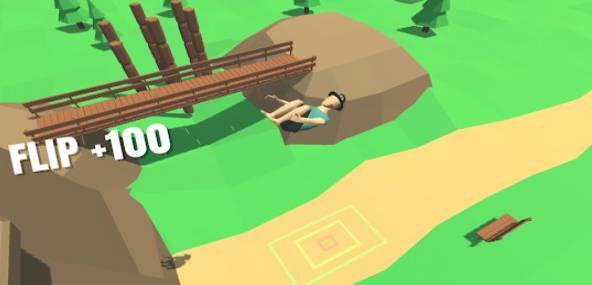 Gameplay screenshot from flip trickster parkour simulator for Android
