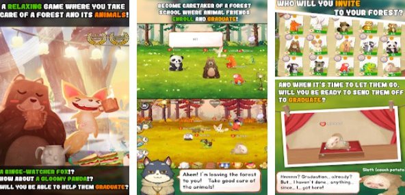 Gameplay screenshot from fuzzy seasons animal forest for Android