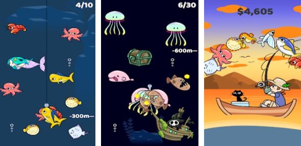 Gameplay screenshot from fishing quest for Android