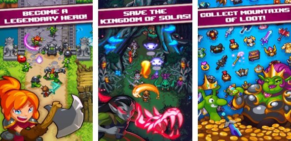 Gameplay screenshot from dash quest heroes for Android