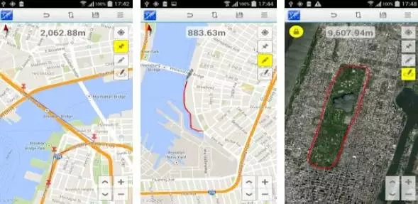 Gameplay screenshot from distance calculator premium for Android