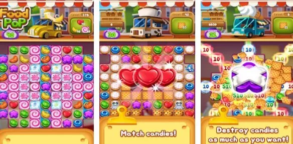 food pop new puzzle gravity world food burst 2