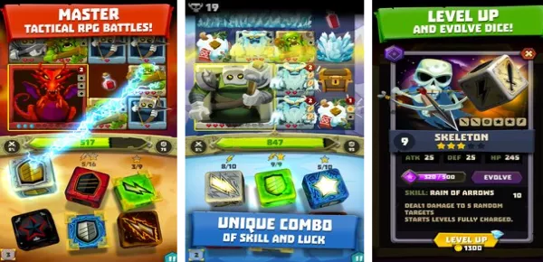 Gameplay screenshot from dice hunter quest of the dicemancer for Android