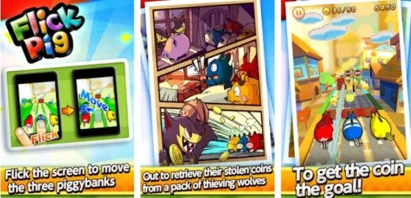 Gameplay screenshot from flic pig for Android