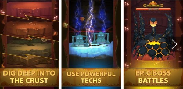 Gameplay screenshot from deep town mining factory for Android