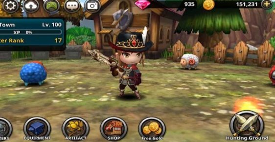 Gameplay screenshot from demong hunter vip action rpg for Android