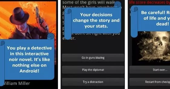 Gameplay screenshot from detective s choice choices game for Android
