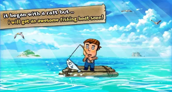 Gameplay screenshot from fishermans adventure for Android