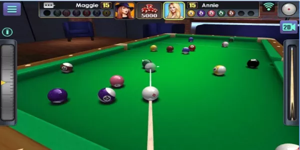Gameplay screenshot from 3d pool ball for Android