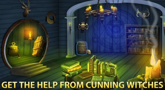 Gameplay screenshot from escape mystery room adventure the dark fence for Android