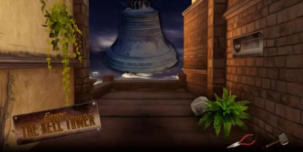 Gameplay screenshot from escape the bell tower adventure puzzle for Android