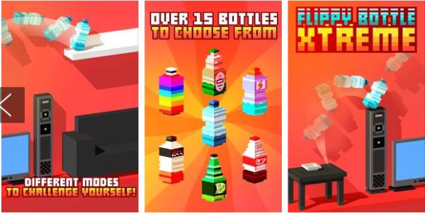 Gameplay screenshot from flippy bottle extreme for Android