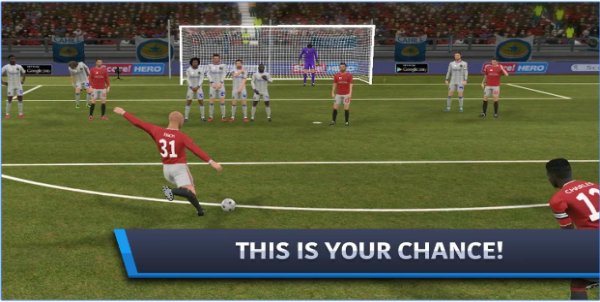 Gameplay screenshot from dream league soccer 2017 for Android