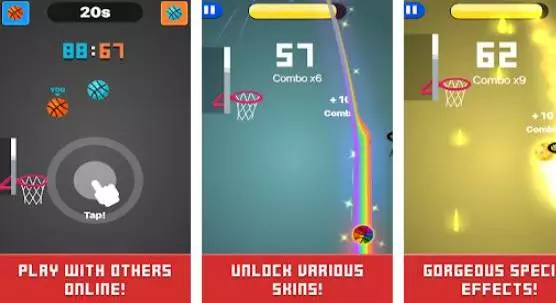 Gameplay screenshot from dunk hot for Android
