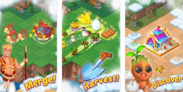 Gameplay screenshot from epic merge magic match puzzle for Android