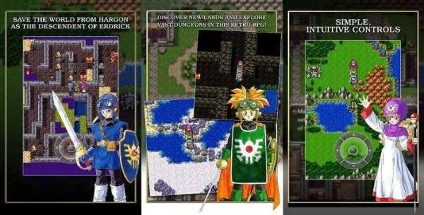 Gameplay screenshot from Dragon quest 2 luminaries of the legendary line 2 for Android